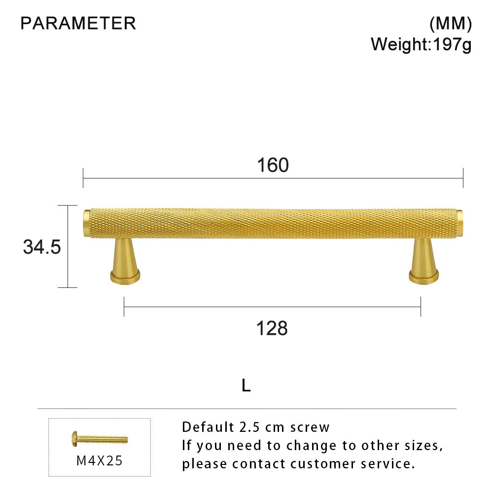 Dooroom Brass Knurled Devise Furniture Handles Gold Black Modern Wardrobe Cabinet Dresser Cupboard Drawer Pulls Knobs Bar DOOROOM