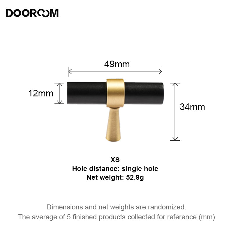 Dooroom Minimalist Furniture Handles Brass Black Walnut Original Nordic Cupboard Wardrobe Dresser Shoe Box Drawer Cabinet Knobs DOOROOM