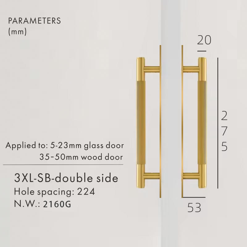 Dooroom Brass Straight Grain With Base PlateDoor Handles Double Door Wood Door Shower Room Black Antique Brass Pulls DOOROOM