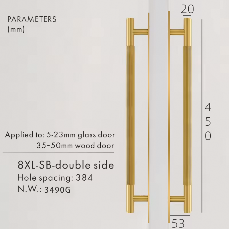 Dooroom Brass Straight Grain With Base PlateDoor Handles Double Door Wood Door Shower Room Black Antique Brass Pulls DOOROOM