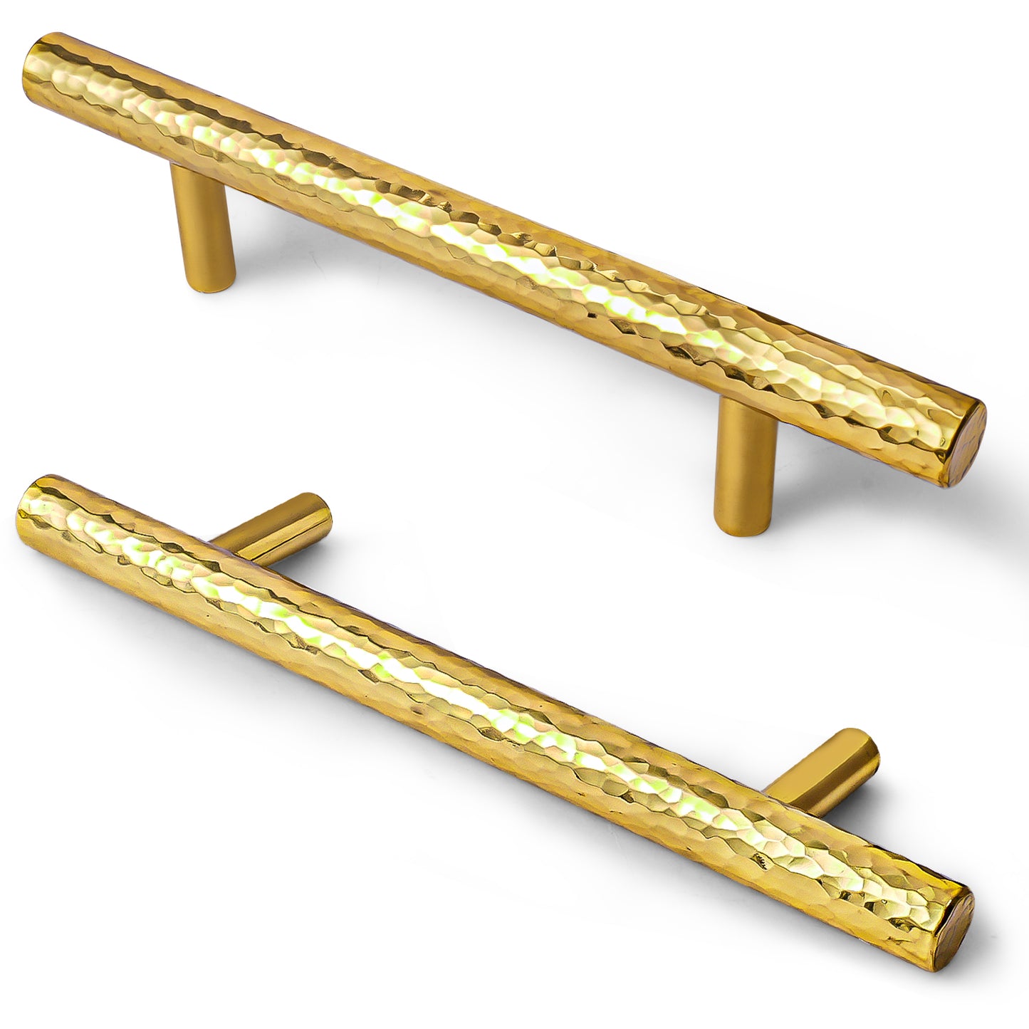 Set of 6 Vintage Hammered Bar Pulls DOOROOM