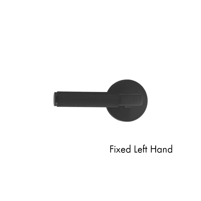 Dooroom US Standard For 2-1/8" Hole Brass Knurled Lever Privacy Door Lock Passage Set  Round Rose 65mm Dummy Closet Handle DOOROOM