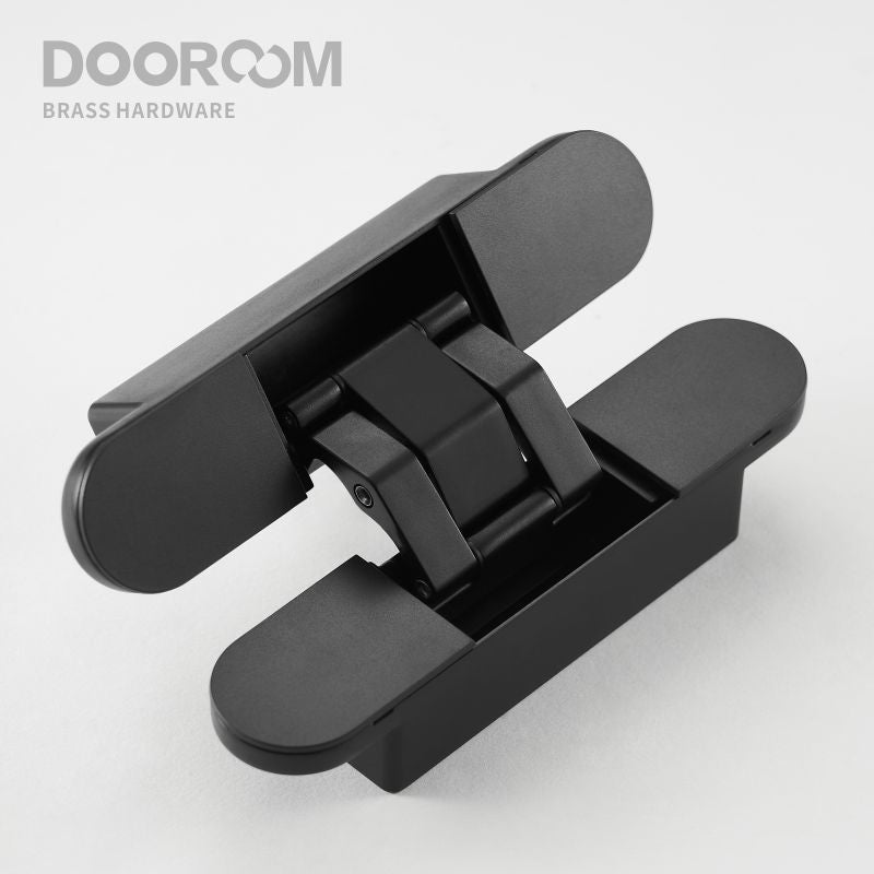Dooroom Brass Invisible Door Hinge Hidden Solid Wood Door Folding Door Hidden Cross 3D Hinges Gold Black Bright Chrome Hardware DOOROOM