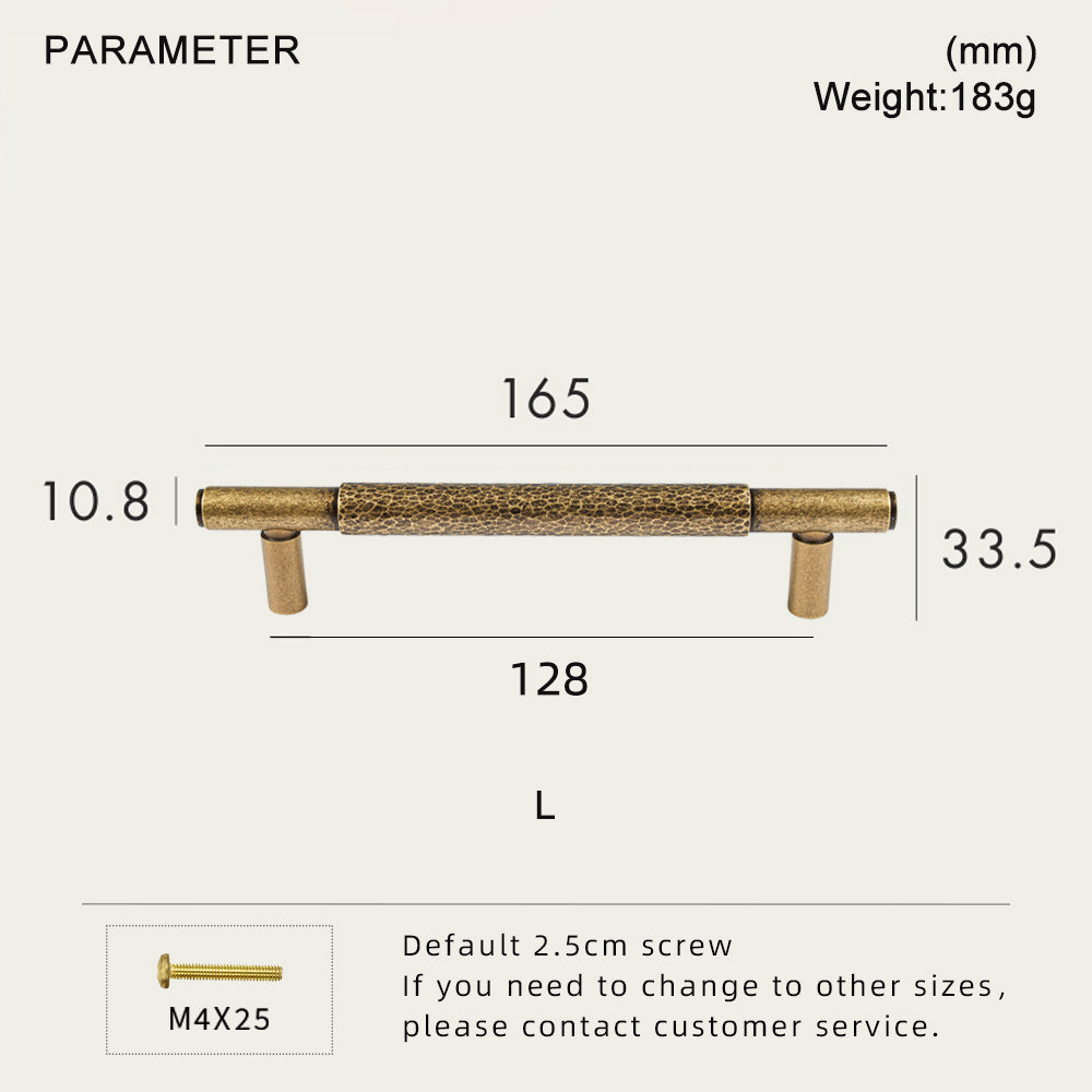 Dooroom Brass Pull Furniture Handles Modern Hammered Yellow Bronze Higher Quality Cupboard Wardrobe Dresser Drawer Cabinet Knobs DOOROOM