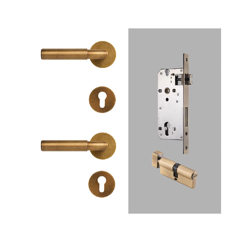 Dooroom Brass Door Lock Simplicity In Solid Colours Interior Bedroom Bathroom Lock Door Dummy Lock Passage Privacy Lock DOOROOM