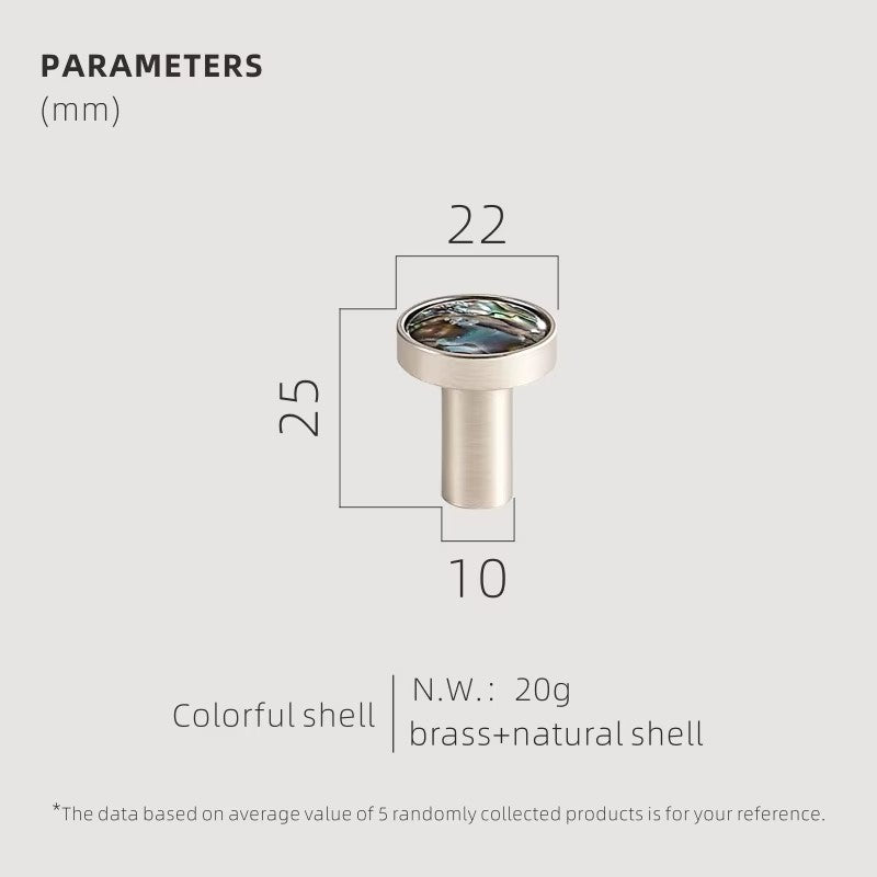 Dooroom Brass Furniture Handles Colorful Shell Matt Brushed Nickel Silver Hooks Wardrobe Dresser Cupboard Cabinet Drawer Knobs DOOROOM