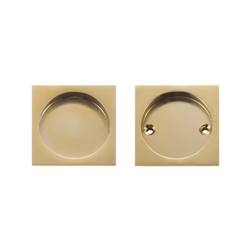 Dooroom Brass Sliding Door Handle Door Lock Set Kitchen Bathroom Wood Door Modern Inlaid Super Thin Shiny PVD Gold Matt Black DOOROOM