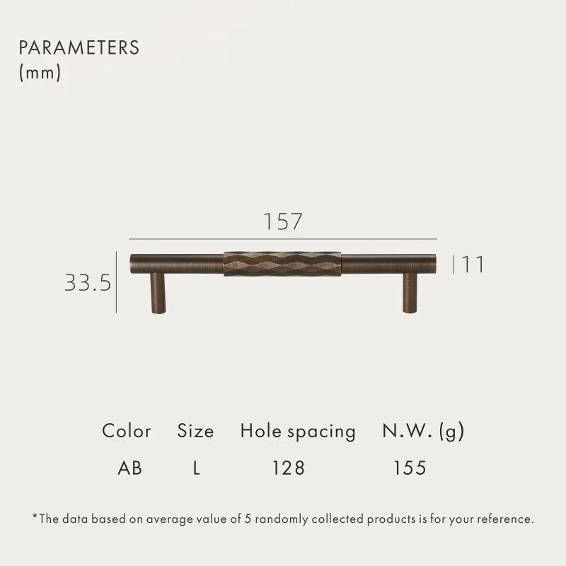 Dooroom Brass Furniture Handles Modern Italian Style Hammered Pulls T-bar Cupboard Wardrobe Dresser Shoe Box Drawer Cabinet Knob DOOROOM