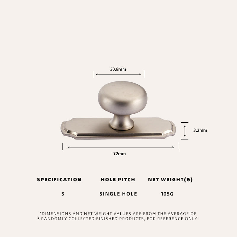 Dooroom Retro Brass Handles Pulls with Base Home Cupboard Wardrobe Dresser Shoe Box Drawer Cabinet Knob Kitchen Storage Gabinete DOOROOM