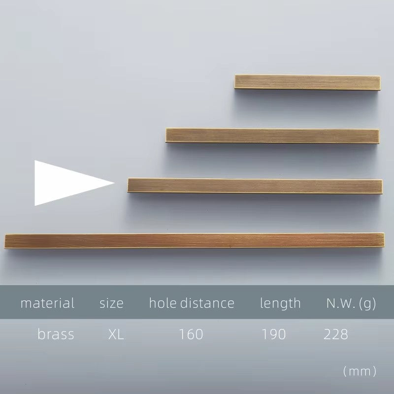 Dooroom Zoe Brass Furniture Handles Long Modern Matt Wardrobe Dresser Cupboard Cabinet Door Drawer Pulls Knobs DOOROOM