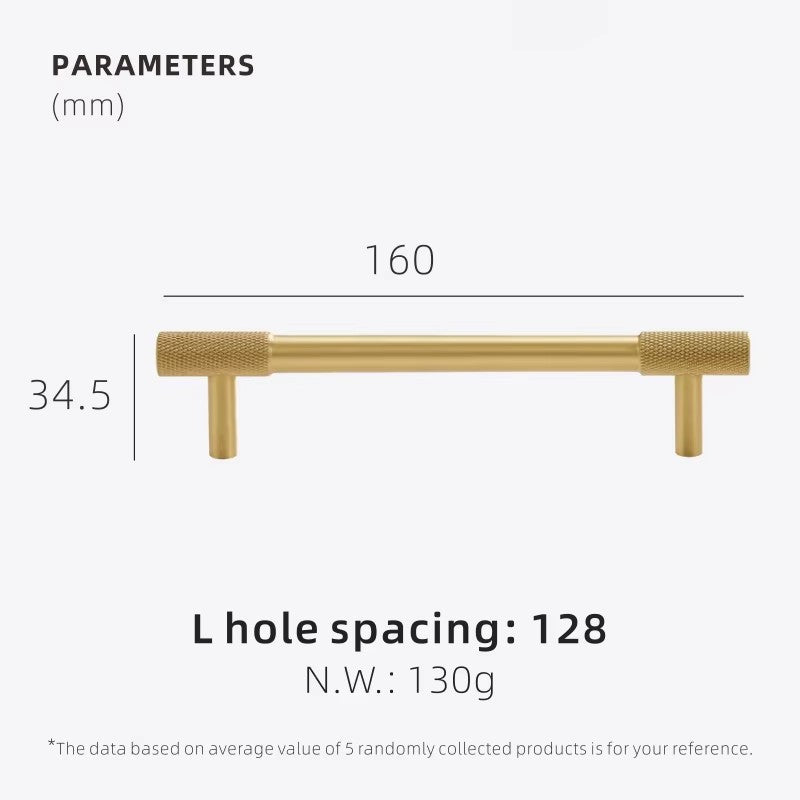 Dooroom Brass Knurling Furniture Handles Long Round Modern Pulls Cupboard Wardrobe Dresser Shoe Box Drawer Cabinet Wine Bar Knob DOOROOM