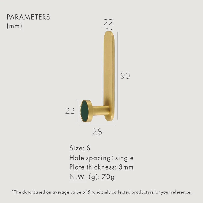 Dooroom Brass Real Leather Cabinet Handles Cupboard Door Pulls Bearing Hooks Bathroom Indoor Kitchen Hallway Wall Clothes Hook DOOROOM