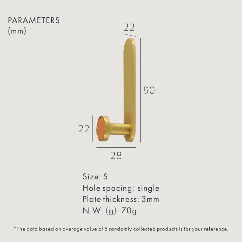 Dooroom Brass Real Leather Cabinet Handles Cupboard Door Pulls Bearing Hooks Bathroom Indoor Kitchen Hallway Wall Clothes Hook DOOROOM