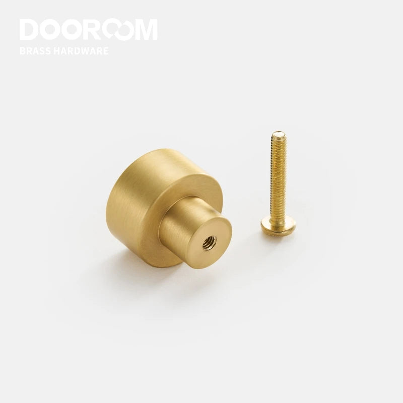 Dooroom Brass Furniture Handles Fresh Nordic Ins Button Creation Gold Drawer Cabinet Door Cupboard Wardrobe Dresser Pulls Knobs DOOROOM