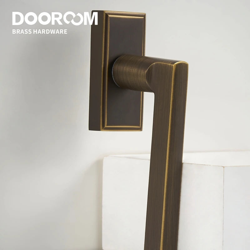 Dooroom Brass Knurled Window Lock Handle Highest Safety Casement Lever Top Quality Modern Design Window and Door Accessories DOOROOM