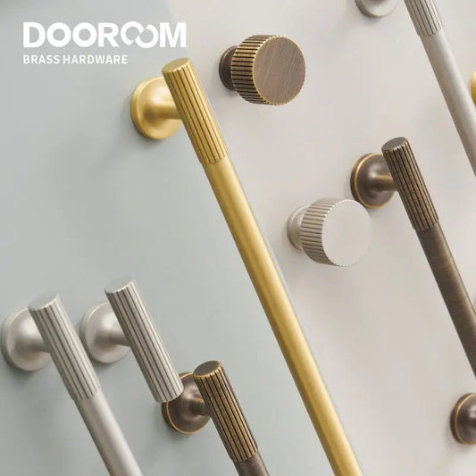 Dooroom Brass Linear Furniture Handles Antique Brass Matt Nickel Silver Cupboard Wardrobe Dresser Shoe Box Drawer Cabinet Pulls DOOROOM