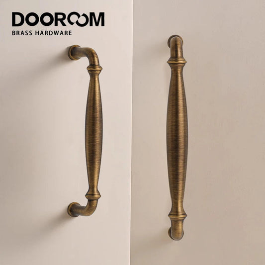 Dooroom Brass High Quality Furniture Handles Home Handshake Wardrobe Dresser Cupboard Cabinet Drawer Kitchen Accessories Pulls DOOROOM