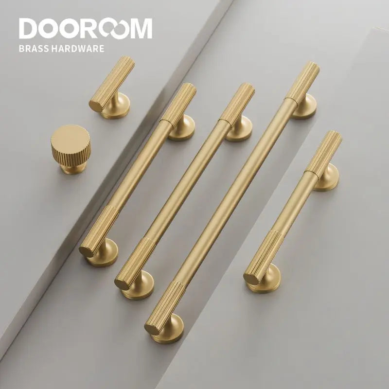 Dooroom Brass Linear Furniture Handles Antique Brass Matt Nickel Silver Cupboard Wardrobe Dresser Shoe Box Drawer Cabinet Pulls DOOROOM