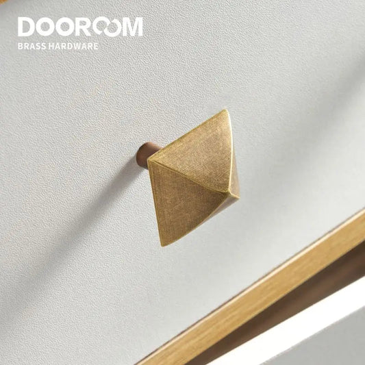 Dooroom Brass Furniture Handles Matt Brushed Nickel Yellow Bronze Pulls Cupboard Wardrobe Dresser Shoe Box Drawer Cabinet Knobs DOOROOM
