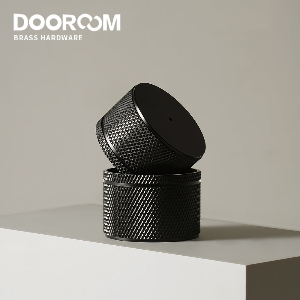 Dooroom New Keyless Privacy Locks Home Bathroom Room Door Locks Black Gold Indoor Press Locks Minimalist Round Door Locks DOOROOM
