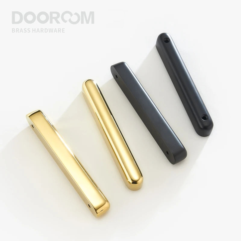 Dooroom Brass Sliding Door Lock Set Handles Gold PVD Black Interior Living Room Bathroom Balcony Kitchen DOOROOM