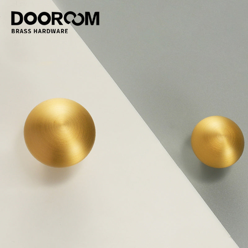 Dooroom 1 Inch Matt Black Antique Brass Cabinet Knobs Modern Dresser Round Knobs Brass Mushroom Shape Pulls for Kitchen  DOOROOM