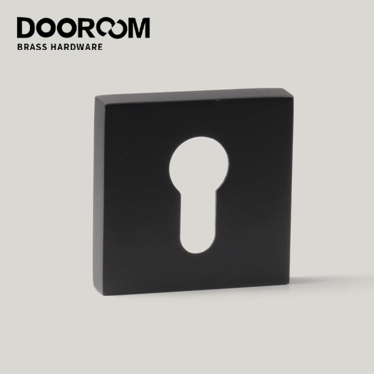 Dooroom Brass Door Handle Accessories Euro Cylinder Escutcheon square Matt Brass Antique Bronze Black DOOROOM