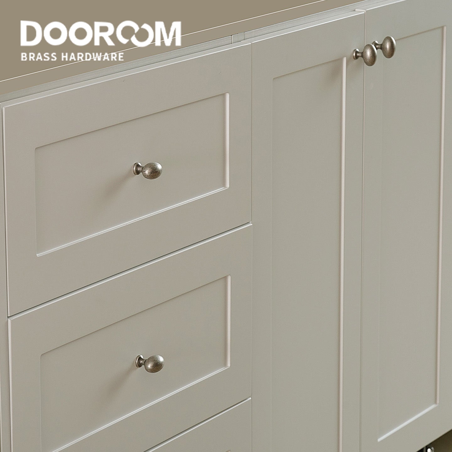 Dooroom Brass Vintage Style Antique Silver Furniture Handles Pulls Cupboard Wardrobe Dresser Wine Bar Drawer Cabinet Knobs DOOROOM