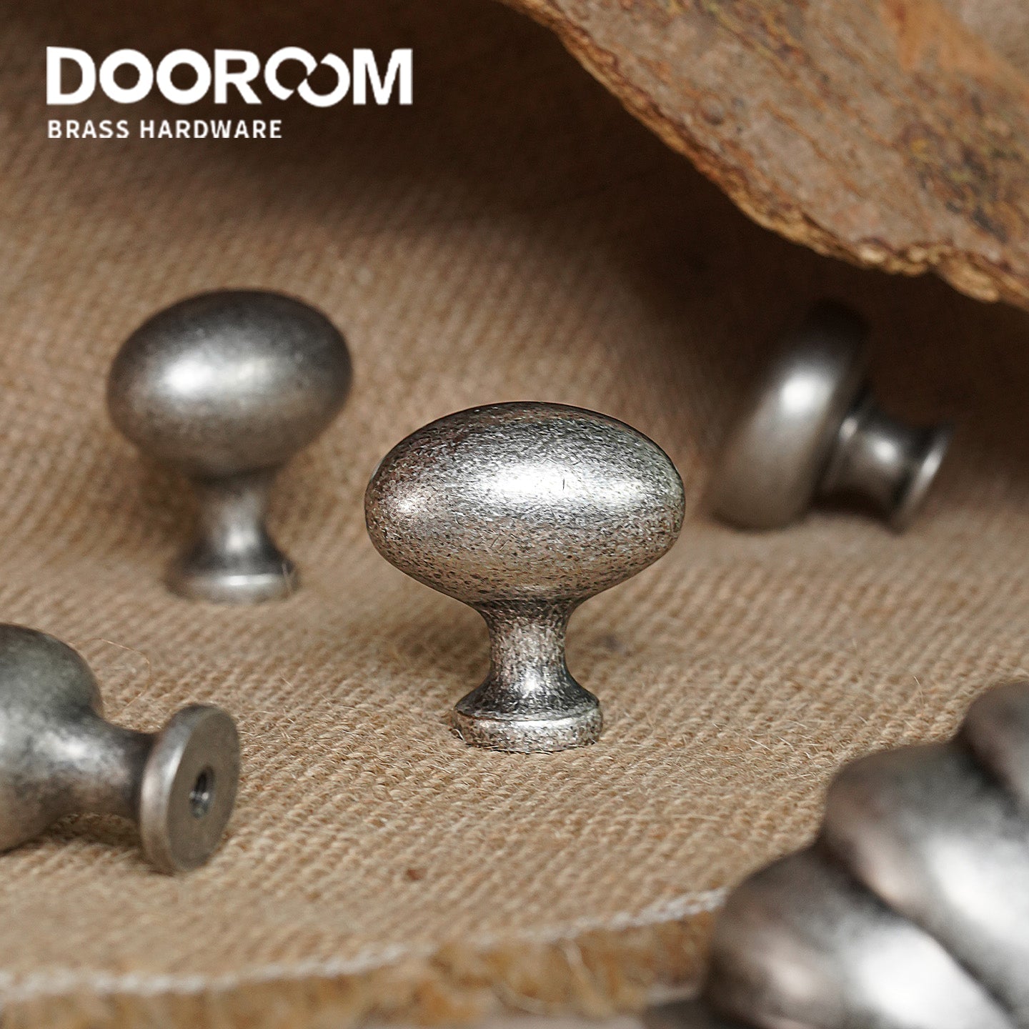 Dooroom Brass Vintage Style Antique Silver Furniture Handles Pulls Cupboard Wardrobe Dresser Wine Bar Drawer Cabinet Knobs DOOROOM