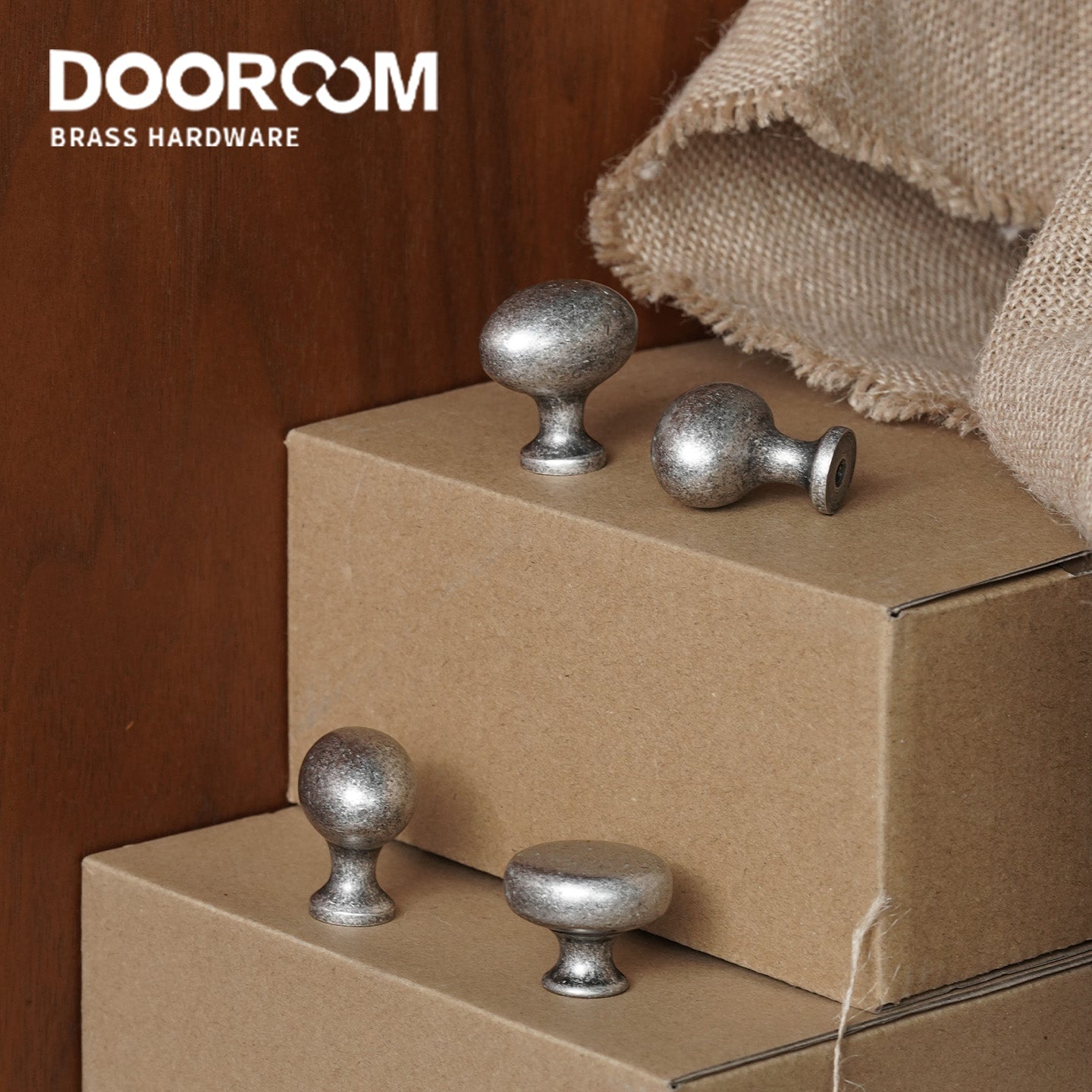 Dooroom Brass Vintage Style Antique Silver Furniture Handles Pulls Cupboard Wardrobe Dresser Wine Bar Drawer Cabinet Knobs DOOROOM