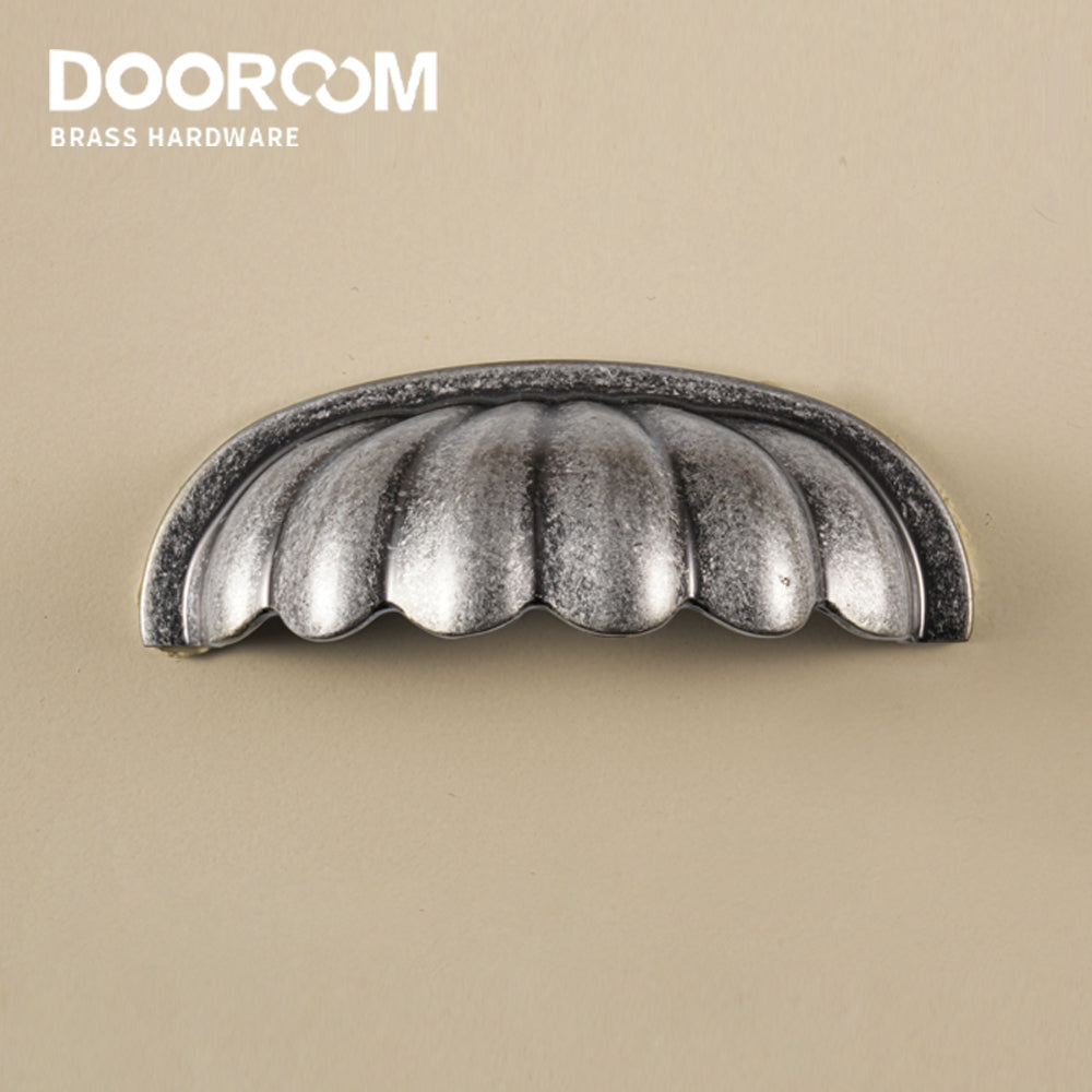 Dooroom Brass Furniture Handles Modern Pumpkin Vintage style antique silver Wardrobe Dresser Cupboard Cabinet Shoe Box Knobs DOOROOM