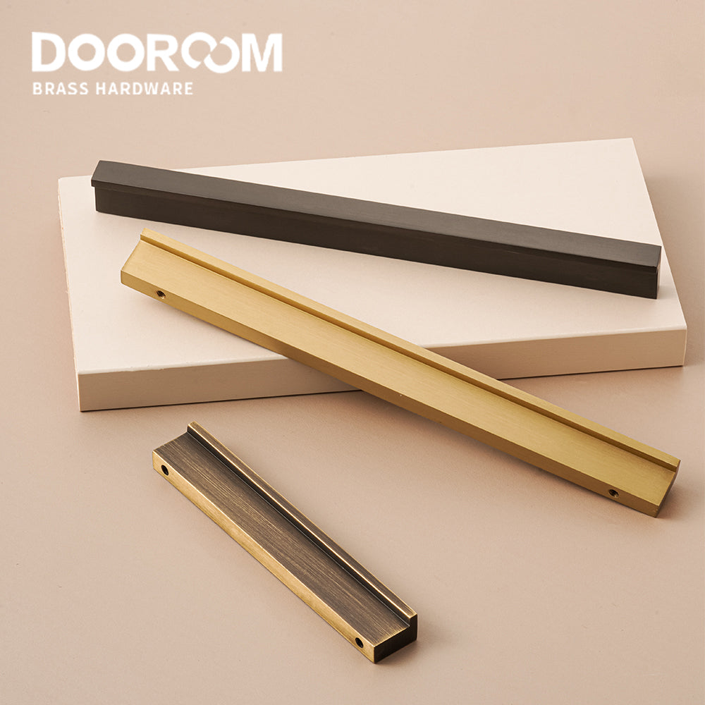 Dooroom Brass Hold Hands Furniture Handles Wardrobe Dresser Cupboard Cabinet Door Drawer Pulls Knobs Hardware Tools DOOROOM