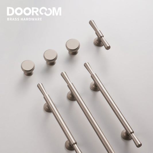 DOOROOM Furniture Handles Home Handshake Nickel Wire Drawing Dresser Cupboard High Quality Cabinet Door Handle Interior Handle DOOROOM