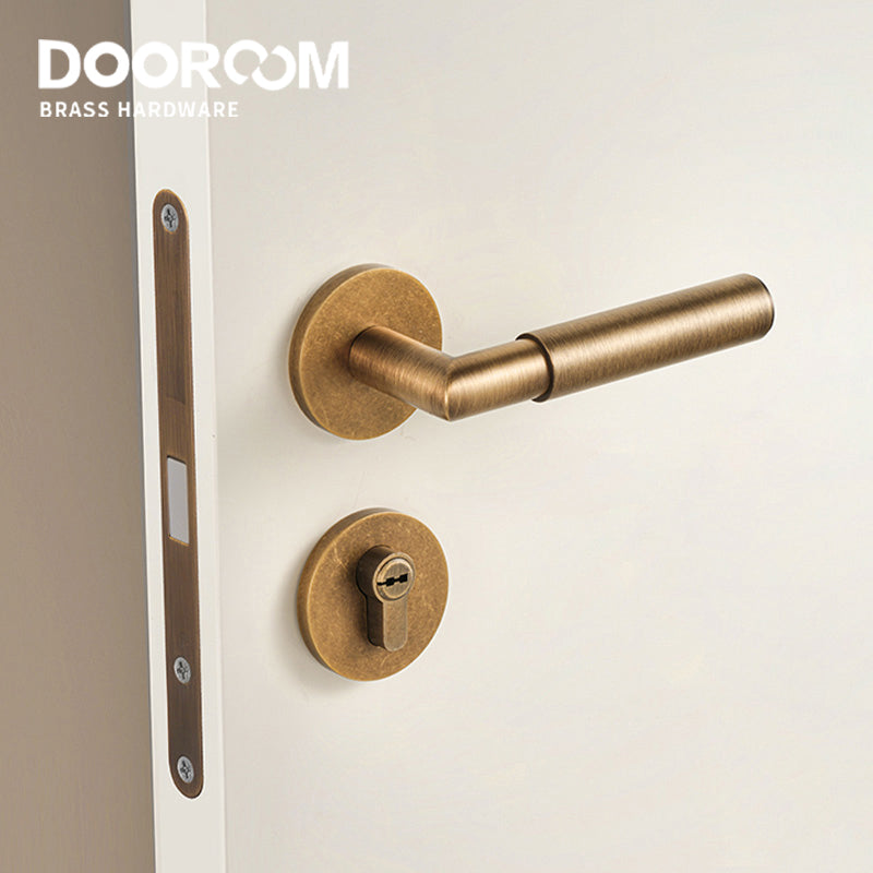 Dooroom Brass Door Lock Simplicity In Solid Colours Interior Bedroom Bathroom Lock Door Dummy Lock Passage Privacy Lock DOOROOM