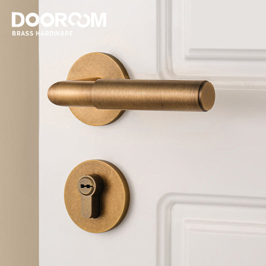 Dooroom Brass Door Lock Simplicity In Solid Colours Interior Bedroom Bathroom Lock Door Dummy Lock Passage Privacy Lock DOOROOM