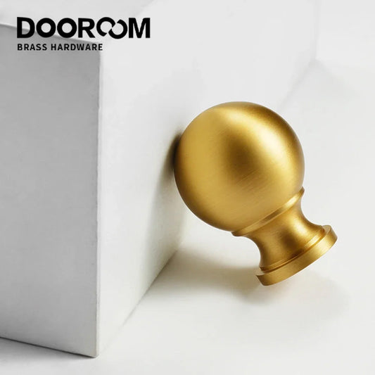 Dooroom Brass Furniture Handles Solid Dresser Wardrobe Cupboard Drawer Knob Cabinet Drawer Pulls Handle Hardware Accessories DOOROOM
