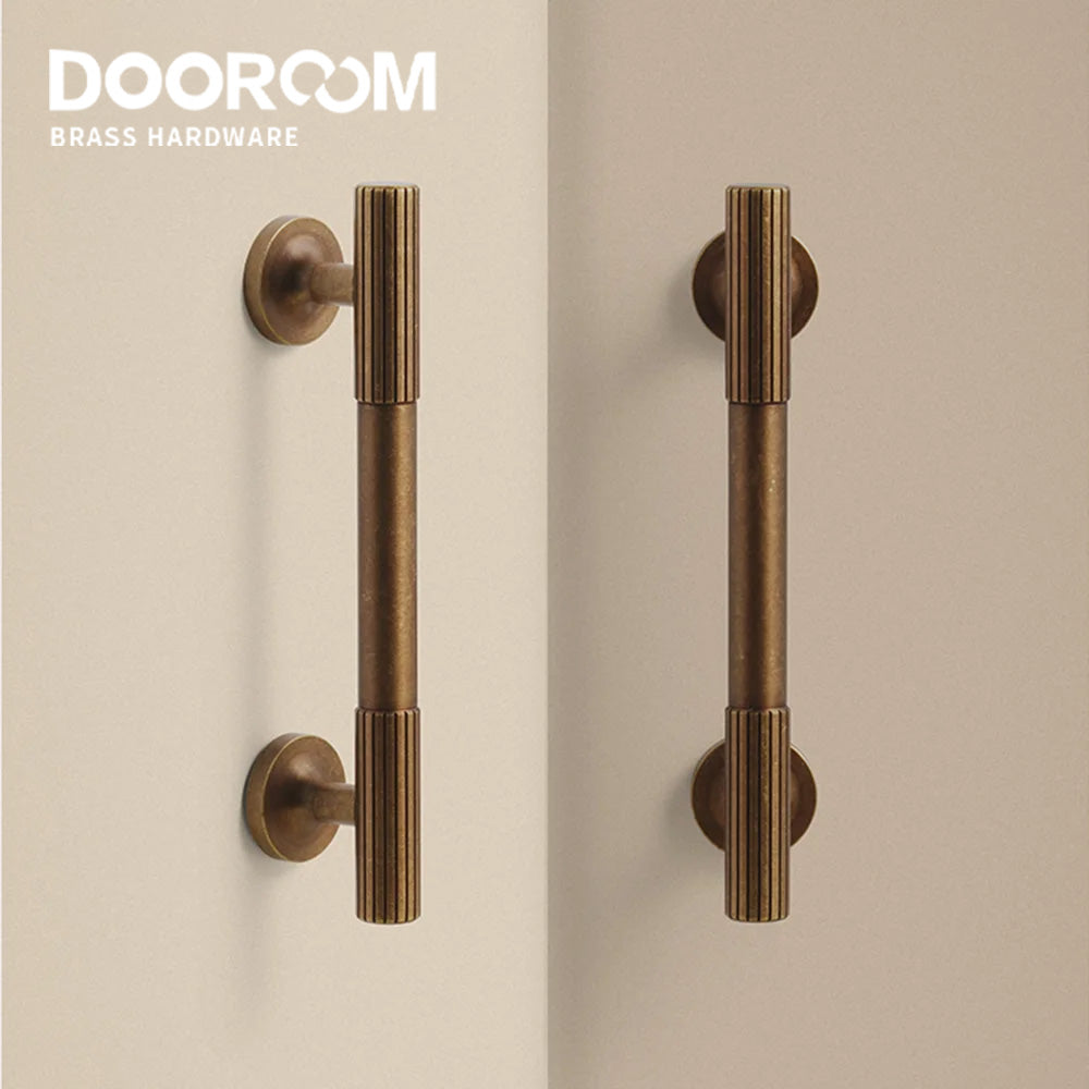 Dooroom Brass Furniture Handle Vintage Style High Quality Cabinet Closet Dresser Shoebox Drawer Cabinet Pull DOOROOM