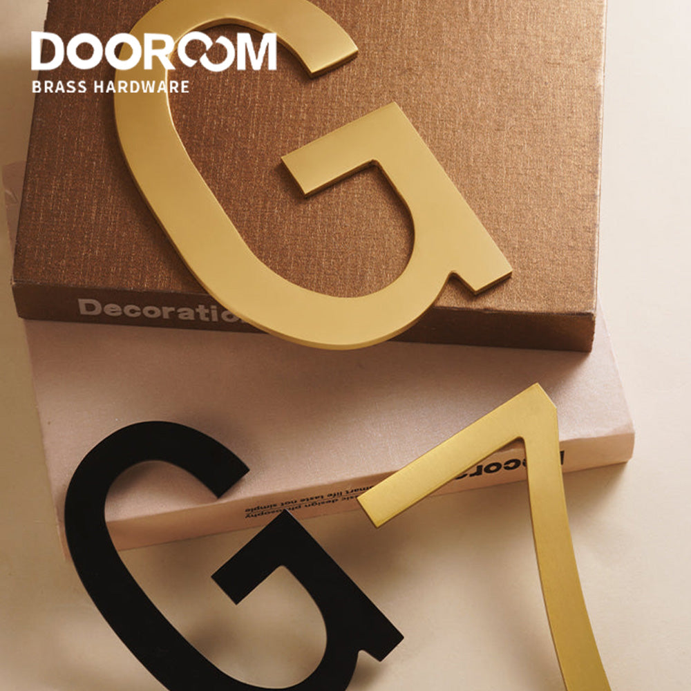 Dooroom Brass Customisation Blac Copper Drawing Color KHouse Office Company Park Number Letter Sign  Signature Gift DOOROOM
