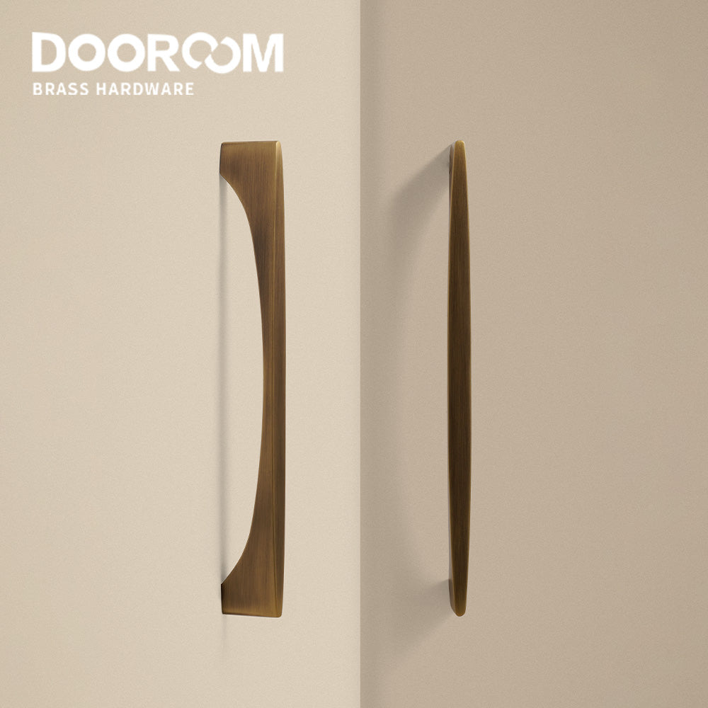 Dooroom High Quality Solid Brass Handle Minimalist Design Window Cabinet Door Drawer Kitchen Handle DOOROOM