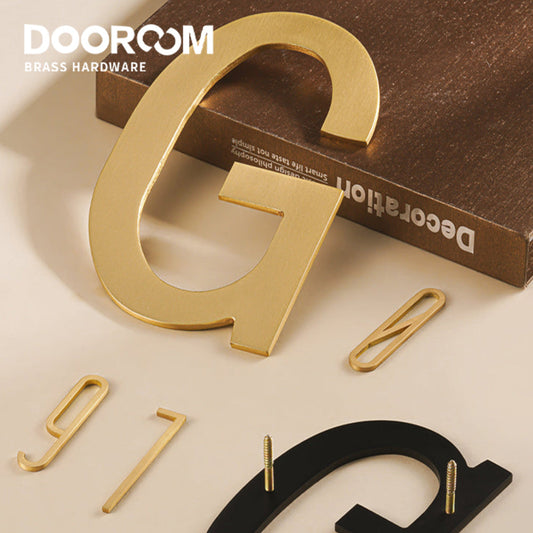 Dooroom Brass Customisation Blac Copper Drawing Color KHouse Office Company Park Number Letter Sign  Signature Gift DOOROOM