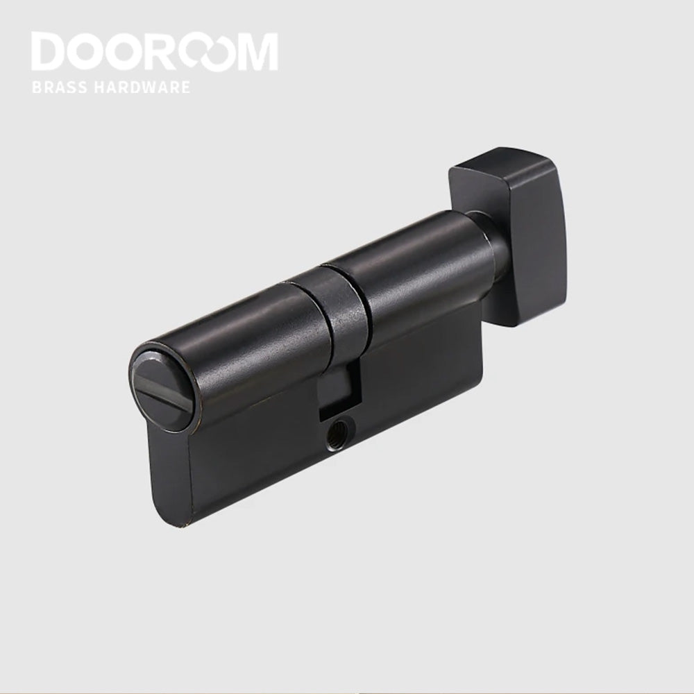 Dooroom Thumb-Turn Euro Cylinder Door Lock Barrel 75mm Brass Made Multi Colours Optional DOOROOM