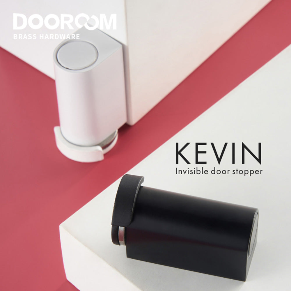 Dooroom Brass Door Stops White Black Punch Free Heavy Duty Door Holder Magnetic Invisible Door Stopper Catch DOOROOM