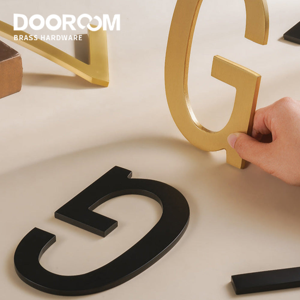 Dooroom Brass Customisation Blac Copper Drawing Color KHouse Office Company Park Number Letter Sign  Signature Gift DOOROOM
