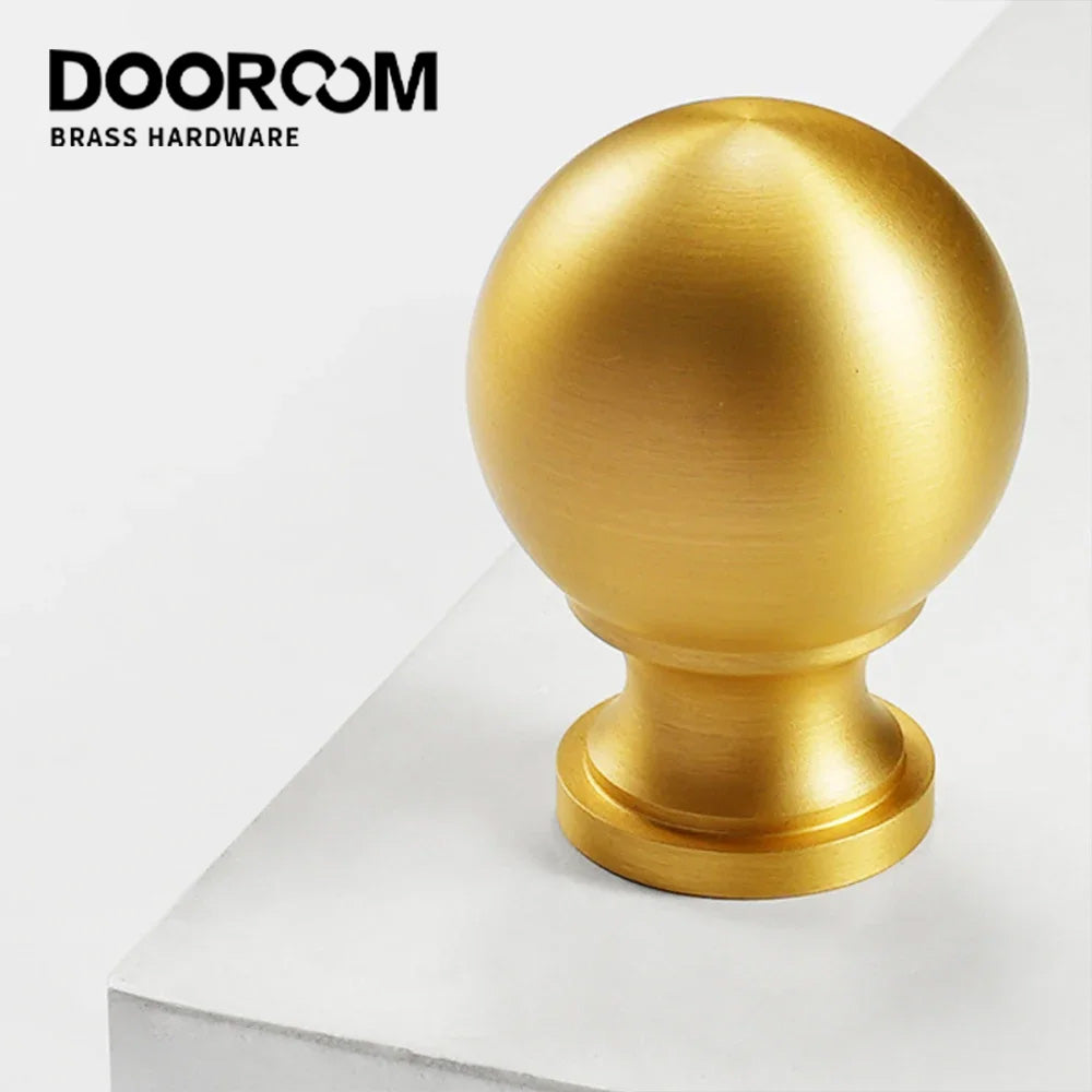 Dooroom Brass Furniture Handles Solid Dresser Wardrobe Cupboard Drawer Knob Cabinet Drawer Pulls Handle Hardware Accessories DOOROOM