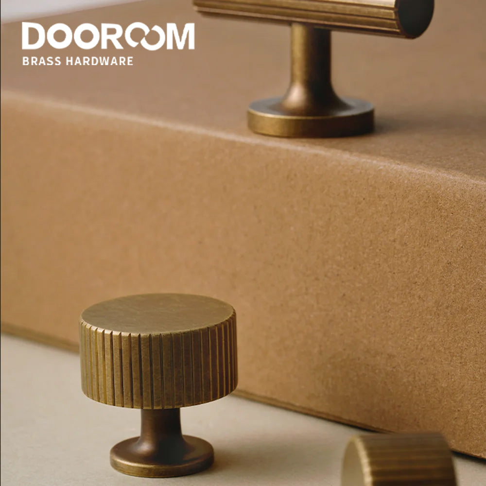 Dooroom Brass Furniture Handle Vintage Style High Quality Cabinet Closet Dresser Shoebox Drawer Cabinet Pull DOOROOM