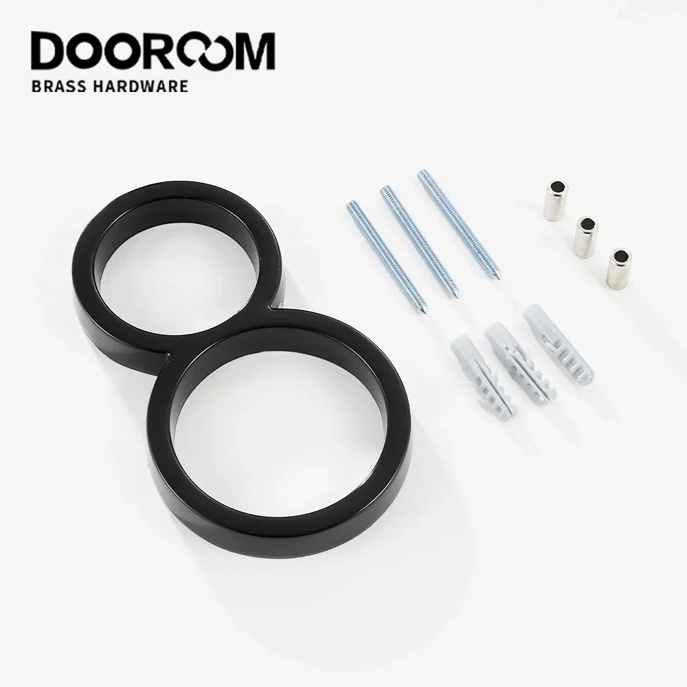 Dooroom House Number Outdoor 0-9 Black House Gadgets  Signs Door Plate House Hotel Floor Number Villa Decoration Signboard DOOROOM