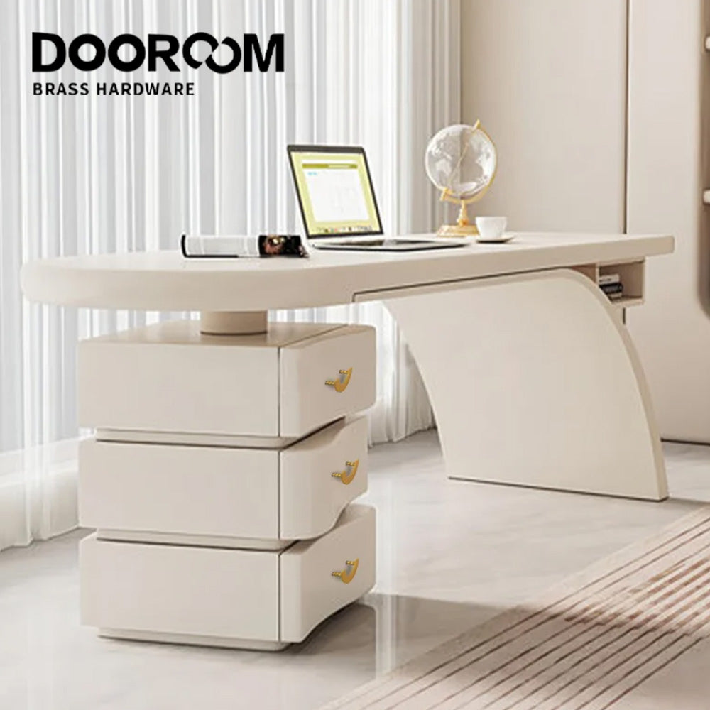 Dooroom Brass Furniture Handles Modern Light Luxury Semi Circle Pulls Wardrobe Cupboard Armario Closet Gabinete Decoration DOOROOM