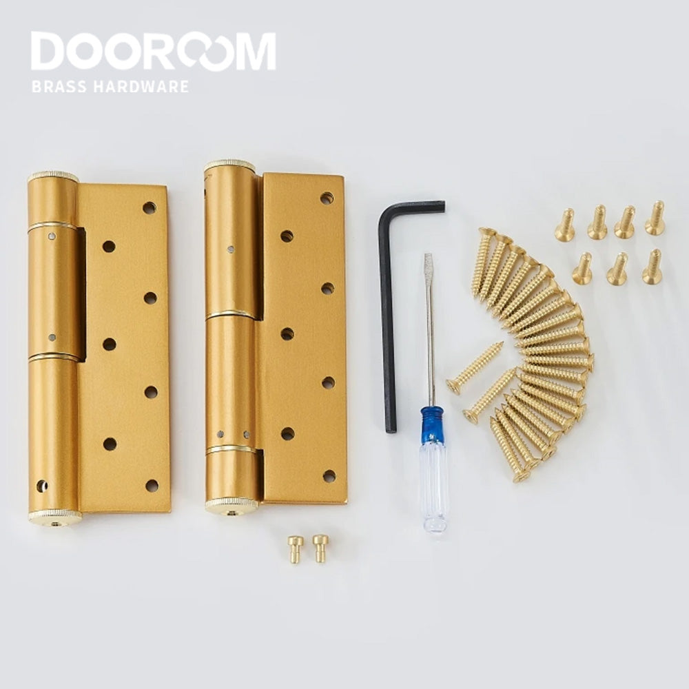 Dooroom Invisible Hydraulic Door Hinges Automatic Door Closing Buffer Damping Hidden Spring Door Hinges DOOROOM