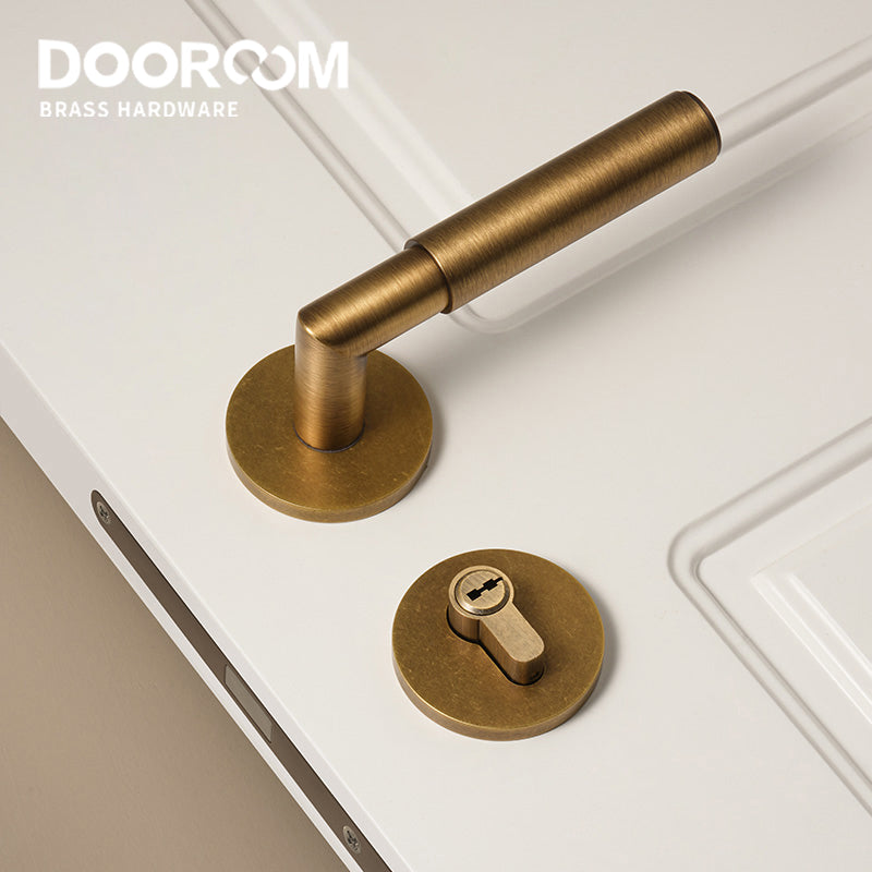 Dooroom Brass Door Lock Simplicity In Solid Colours Interior Bedroom Bathroom Lock Door Dummy Lock Passage Privacy Lock DOOROOM