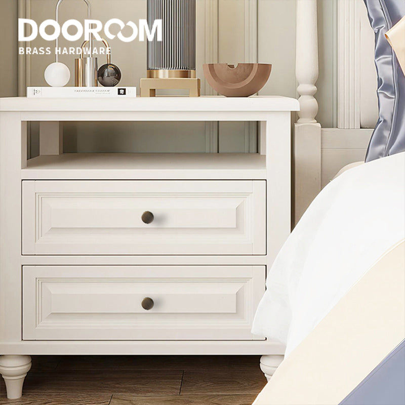 Dooroom Brass Furniture Handles Fresh Simple Nordic American Wardrobe Dresser Cupboard Cabinet Drawer Round Pulls Knobs  DOOROOM